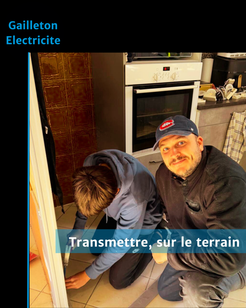 Et parce que la transmission des savoir-faire, en électricité comme dans le bâtiment, ne se fait pas sur un écran