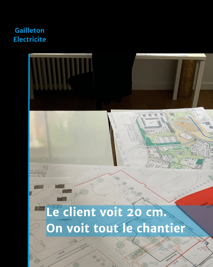 Chantier de rénovation électrique d'un appartement à Lyon avec modification de l'installation électrique avant la pose des finitions.